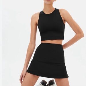 Girlfriend Collective Black Mini skirt- Size XS